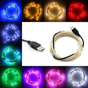 Waterproof Outdoor Xmas Christmas Decoration Light LED Cooper Wire String Light