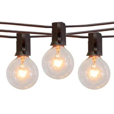 Holiday Outdoor Patio Decoration G40 Globe Bulb Umbralla String Light