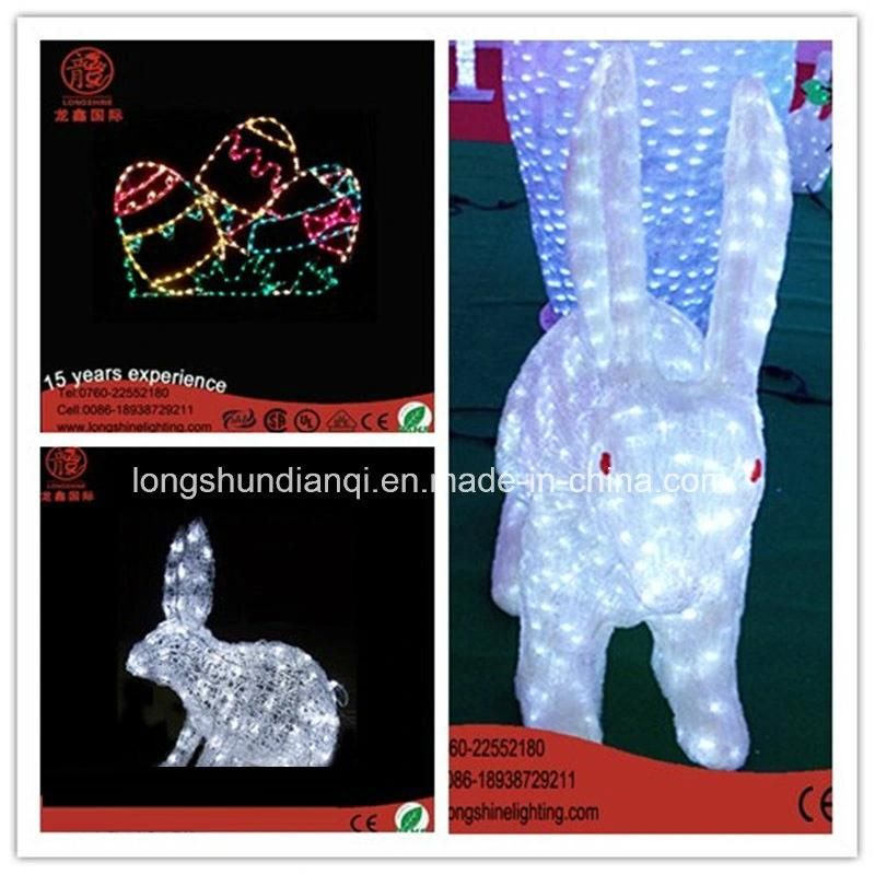 LED Easter Bunny Rabbit Motif Lamp Decoration Light