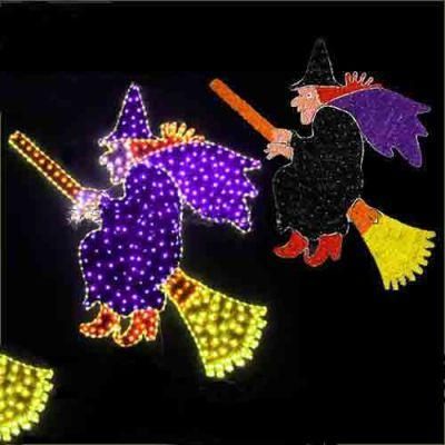 Witch Broom Witch for Halloween Decoration Flying