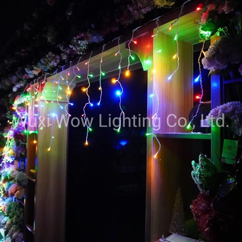 Icicle Light 300 LED 9 Meters Icicle Style String Lights Christmas Lights Connectable 8 Lighting Modes Multifunction Plug in for Christmas Garden Patio