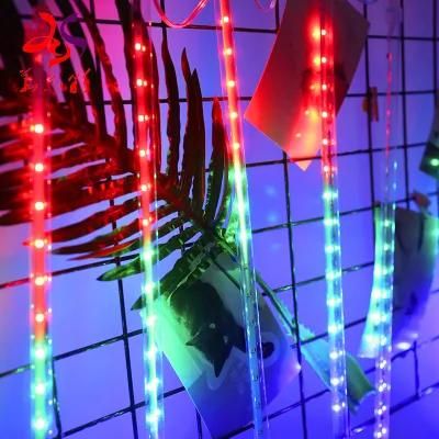 LED Meteor Rain Style String Light for Outdoor Party Christmas Decoration Lamp White Us Plug