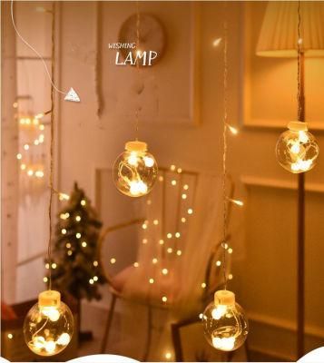 LED String Light with Star Moon Ball Decoration for Party