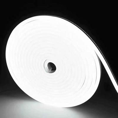 White LED Ultra Thin Neon Lights IP65 LED Rope Strip Light for Outdoor Use