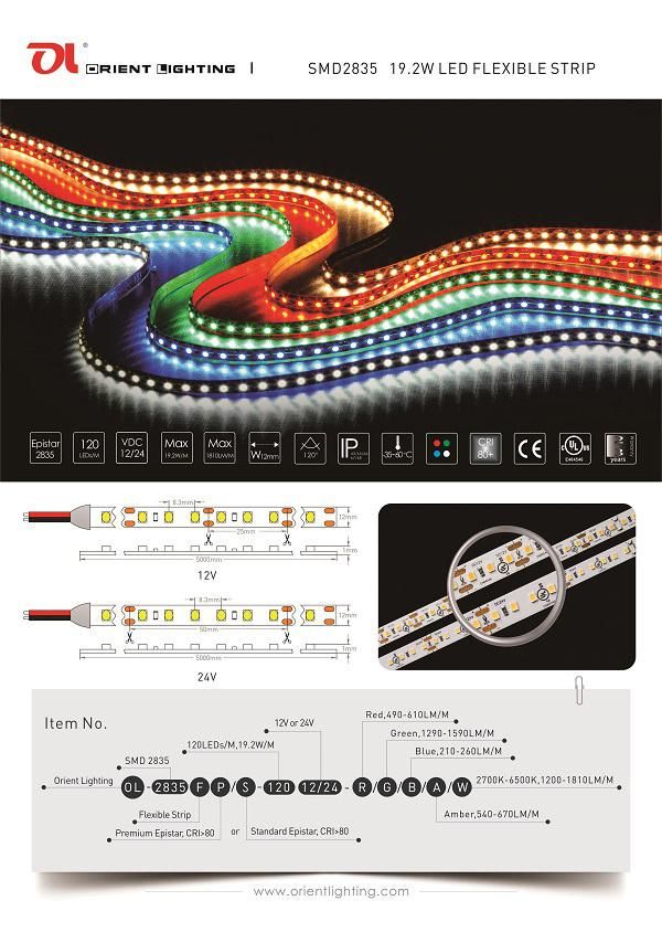 UL Ce Epistar 2835 Premium Chip LED Strip Lighting for Sale