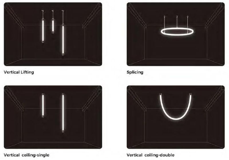 360 Degree RGBW Waterproof LED Neon Strip Light IP65 for Outdoor Ceiling Use