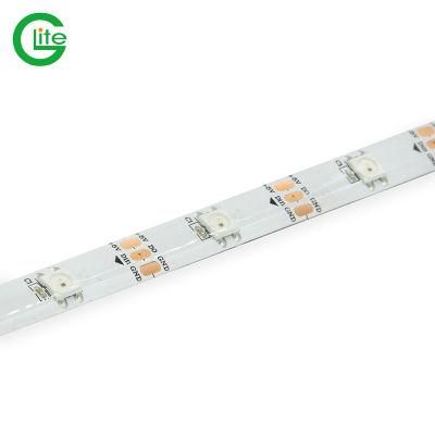 Two Years Warranty CE RoHS Certificate Waterproof 60LEDs Ws2812b Addressable DC5V Flexible Black 2812b Digital Running LED Strip