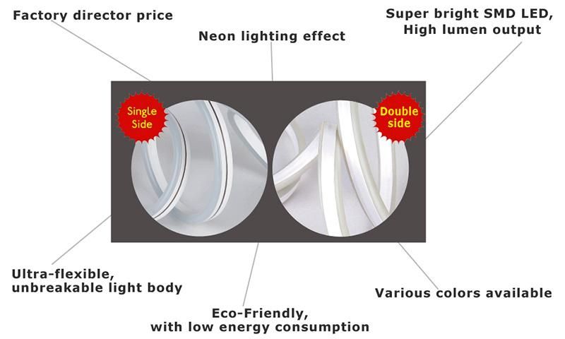 Ramdan Holi Festival Belt Milkly Cover Neon Flexible Customizable High Brightness LED Light Strip