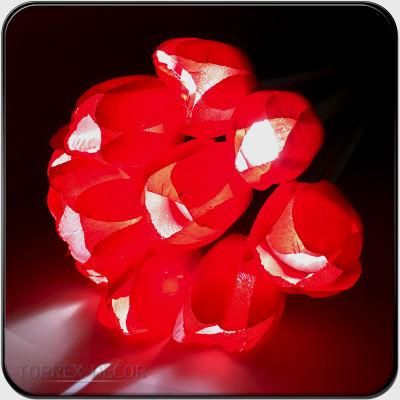 Wedding Decoration Flower Stand Outdoor Use Simulation Tluip Flowers with LED Lights