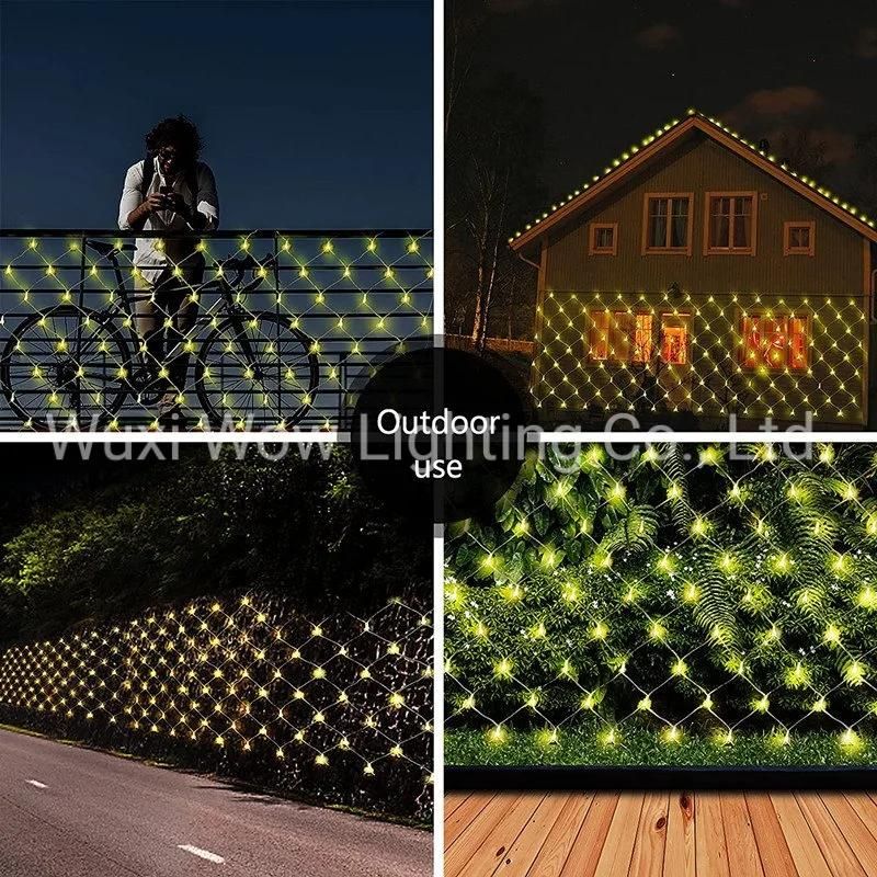 Light Net for Outdoor, 200 Fairy Lights 3 M X 2 M, Garden Fairy Lights with 8 Modes, Net Fairy Lights with Plug, for Indoor Curtain, Garden, Wedding Decoration