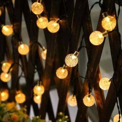 Hot Sale S14 Bulbs LED Solar Power String Light Outdoor Garden for Christmas Decoration