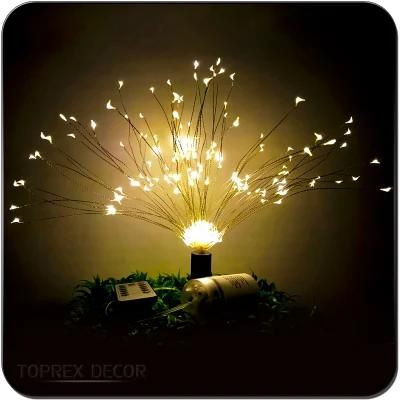 Firework Copper Fairy Garland Festival Hanging Starburst String Lights