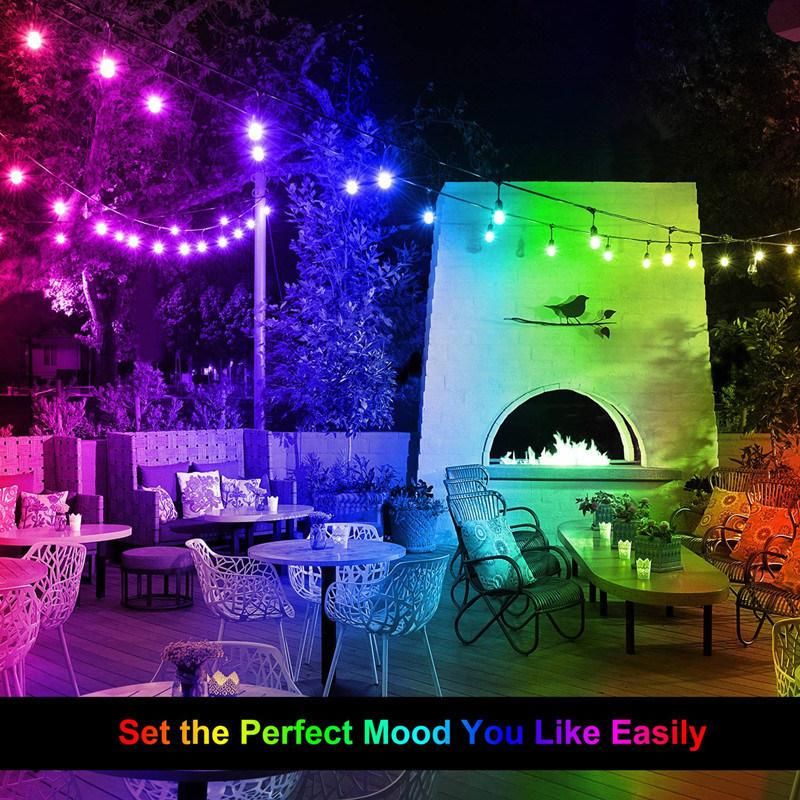 S14 RGBW LED Retro Filament Bulb Wedding Holiday Lighting Garland