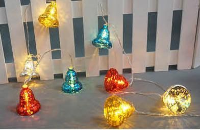 New LED String Light with Bell Cover, Christmas Light