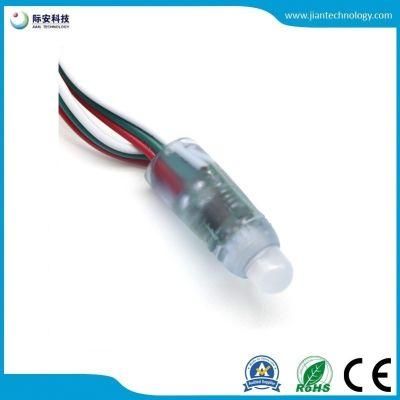 F8 12mm Three-Wire Pixel 2811 1603 1903IC IP67 12V RGB Waterproof LED Pixel Module