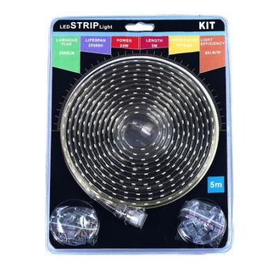 5m Packing LED Strip Light Kit with Male and Female Connector 230V with Ce Certs
