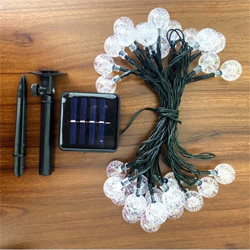 Waterproof LED Solar String Lights for Outdoor Garden Party Christmas Decor with 3 Modes