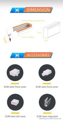 2700K 2835 120LEDs/M CRI&gt;80 Ribbon LED Neon Light IP67 Mini Flex Neon
