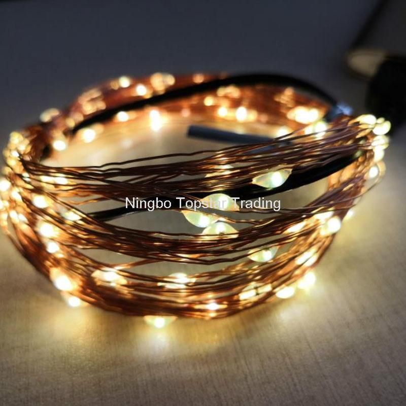 USB Powered Wedding Party Christmas Bedroom Decoration Chain Xmas Lights Copper Strip Light Wire String LED Fairy Light USB String Light USB Copper Light