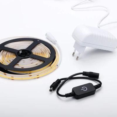 Touch Control LED Light and Dark Switch Adjustment DC 24V LED COB Light Strip for Bedroom and Kitchen