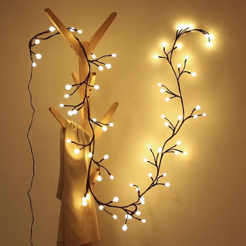 Acrylic Ball Branch Christmas Tree Decorative Lamp String