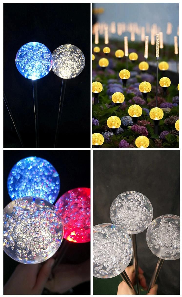 LED Solar Luminous Bubble Ball Reed Lamp Landscape Decorative Lamp Outdoor Garden Lawn Lamp