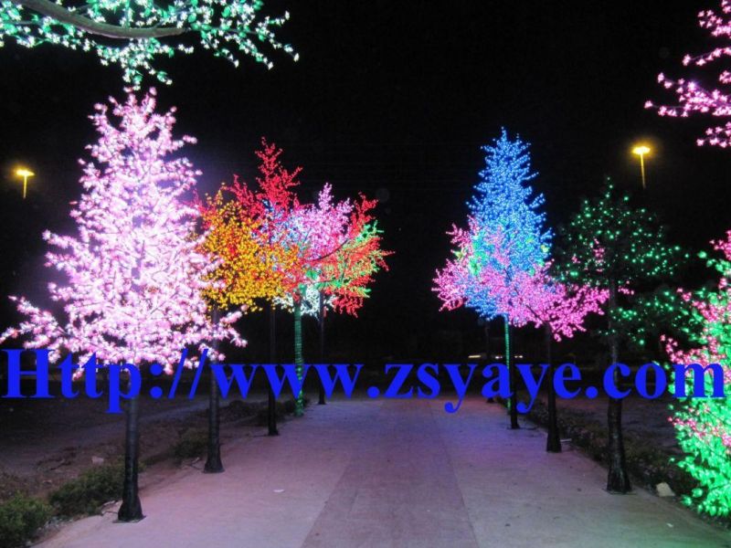 Yaye 20 Hot Sell Outdoor /Indoor High Simulation White / Green/ Yellow /Blue /Pomk /Purple /RGB Color LED Maple Tree Light with 2 Years Warranty