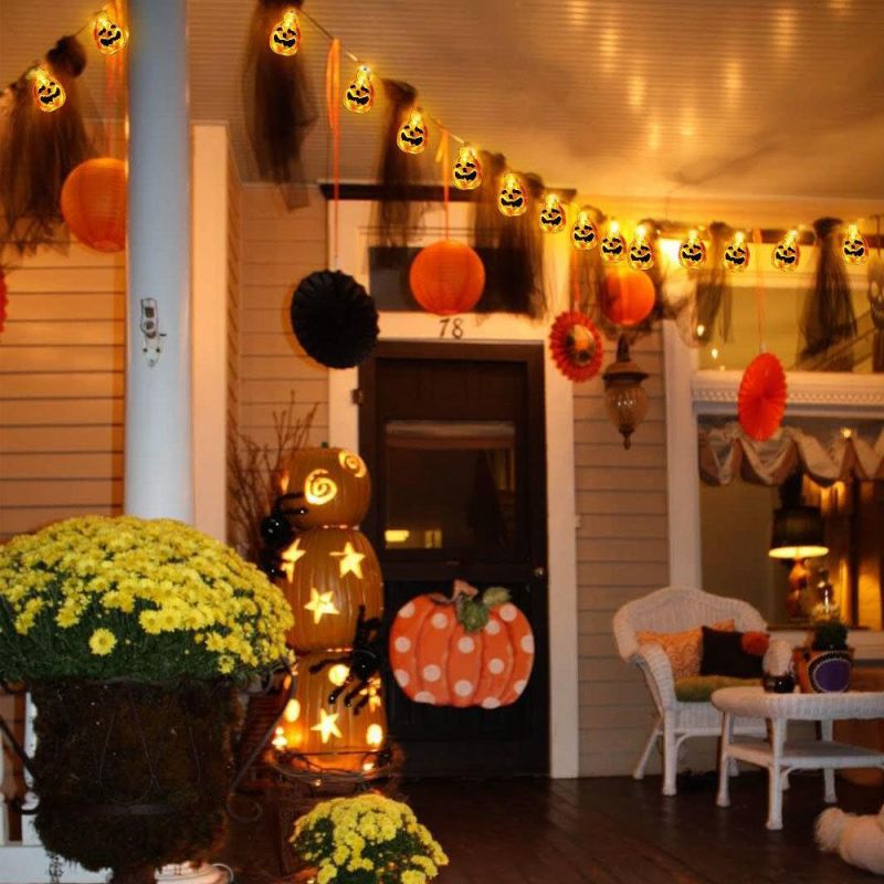 Halloween Pumpkin Solar String Light