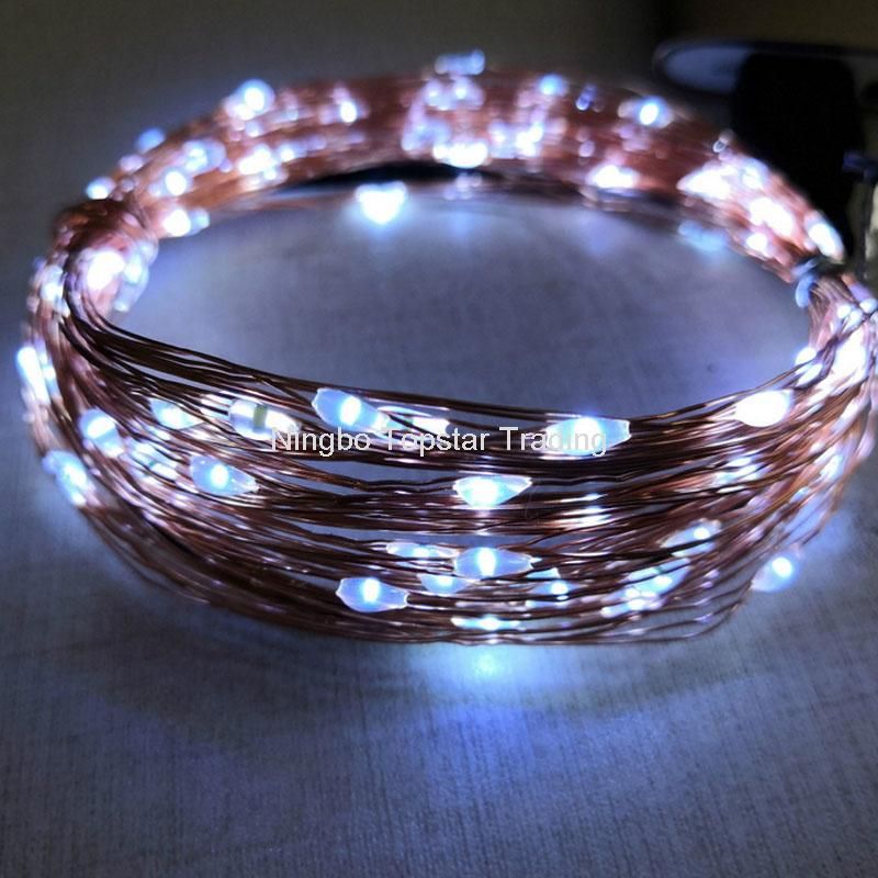 USB Powered Wedding Party Christmas Bedroom Decoration Chain Xmas Lights Copper Strip Light Wire String LED Fairy Light USB String Light USB Copper Light