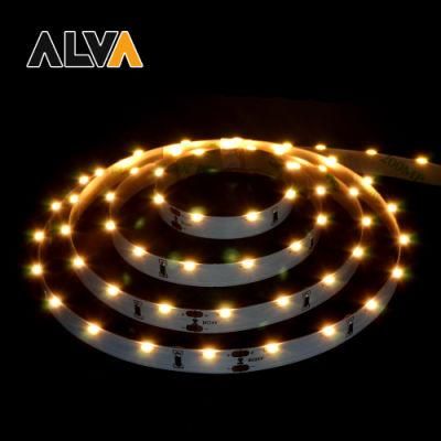 60PCS/M RGB Side View SMD3014 Flexible Rope Light 12V 24V LED Strip with TUV CE, IEC