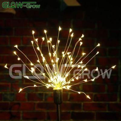 Warm White Outdoor LED Fairy String Light Firework Light for Walkway Pathway Backyard Christmas Parties Home Xmas Decoration