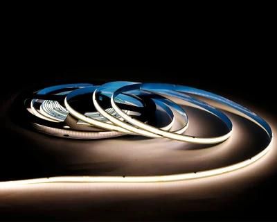 New Technology High Density Warm White IP65 Silicone Waterproof DC24 Flexible COB LED Strip