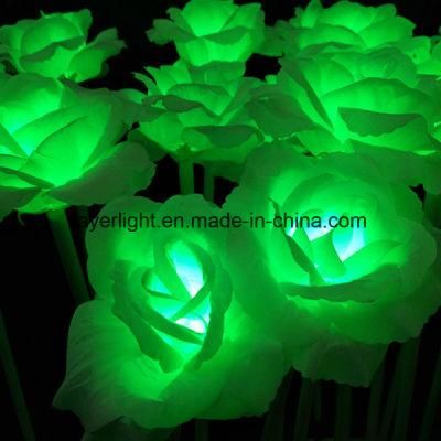 LED Rose Flower Lights Christmas Lawn Lighting Decorations