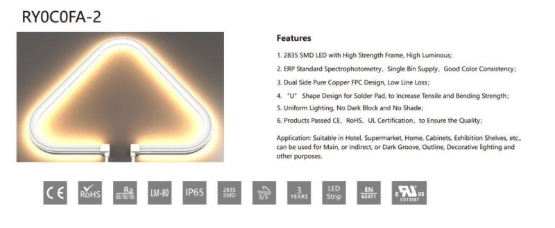 120LEDs 2835 SMD Flexible Neon LED Strips for Decorative Lighting