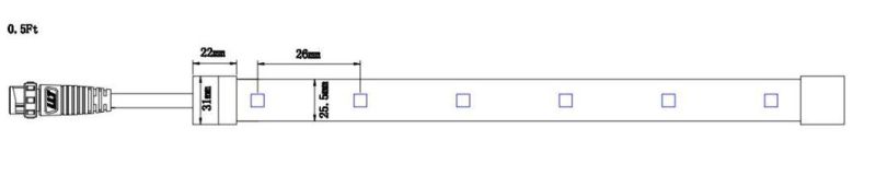 Long Lifetime RGB T8 Tube Pixel Light