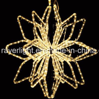 New Starry Rope Christmas Tree Topper Light Star