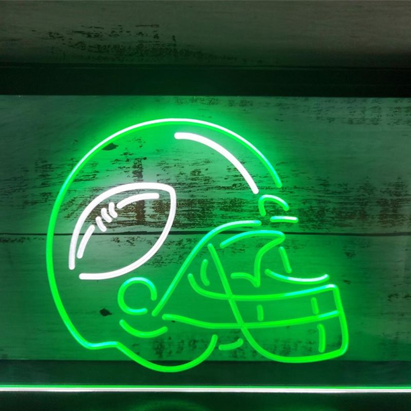 Hot Sale Easy Use LED Neon American Football Sport Man Cave Dual Color Custom Neon Signn Sign