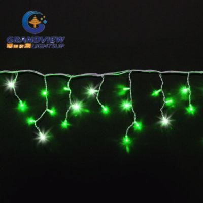 280 LED Green Color 60 Drops Icicle Curtain (L4, 5mxH20/40/80cm)