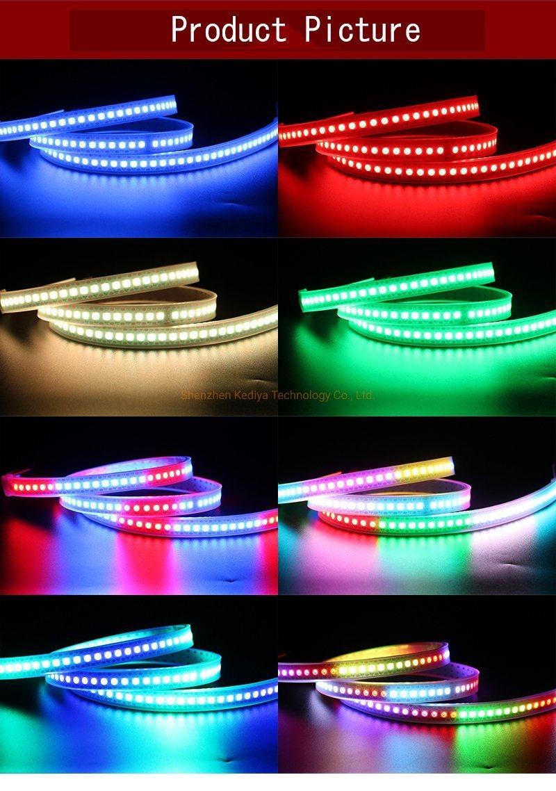 High Brightness Dream Color 5050 RGB 2812 Luces LED 30 60 144 LEDs/M Addressable Built in IC Ws2812 DC 5V Ws2812b LED Strip Light