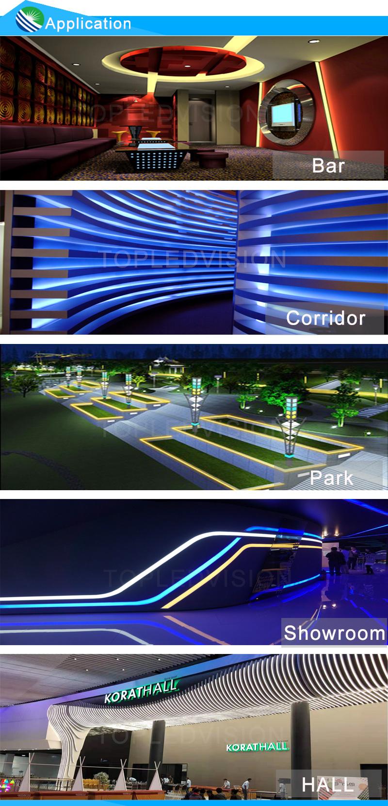 Muti Colors Flexible RGB LED Strip Light 60LEDs/M LED Neon Rope Lights for Bar Home Decor