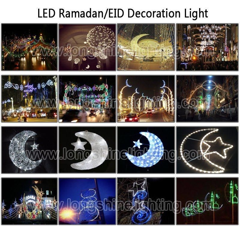 LED Ramadan/Eid Mubarak Motif Pole Decorative Light
