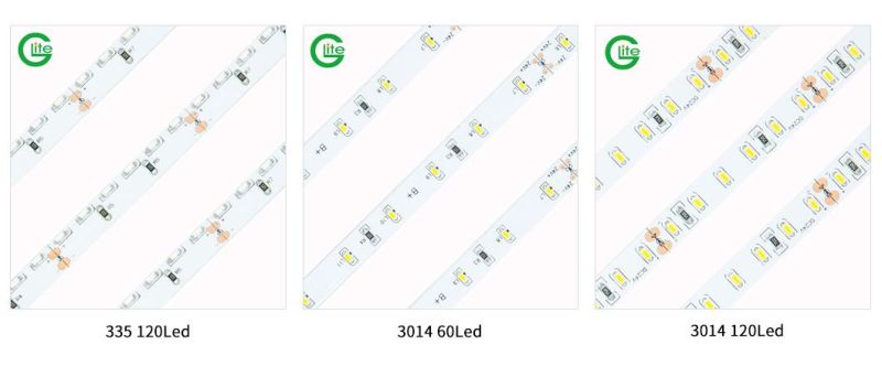 SMD3014 DC12V LED Strips 120LEDs Flexible LED Strip IP65 Waterproof LED Strip