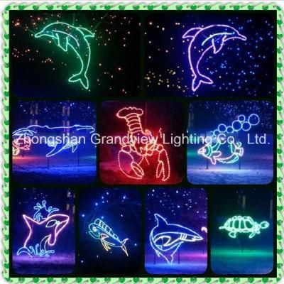 LED Rope Xmas Motif Light for Outdoor Decoration