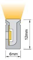 0612 Side Emitting CCT White Tunable LED Silicon Neon Strip