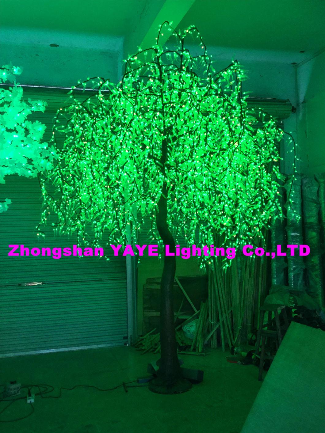 Yaye 18 Hot Sell 4608LEDs 2.5m Diameter 3m Height LED Lighted RGB Willow Tree with CE/RoHS