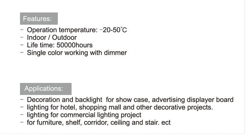 New Product Constant Current Flexible LED Strip Without Resistors