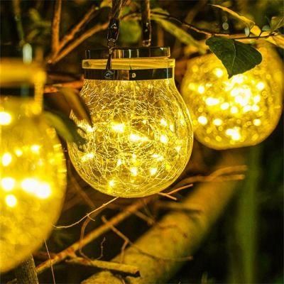 Solar Hanging Glass Bottle 30 LEDs Battery Operated Mason Jar Fairy Lights