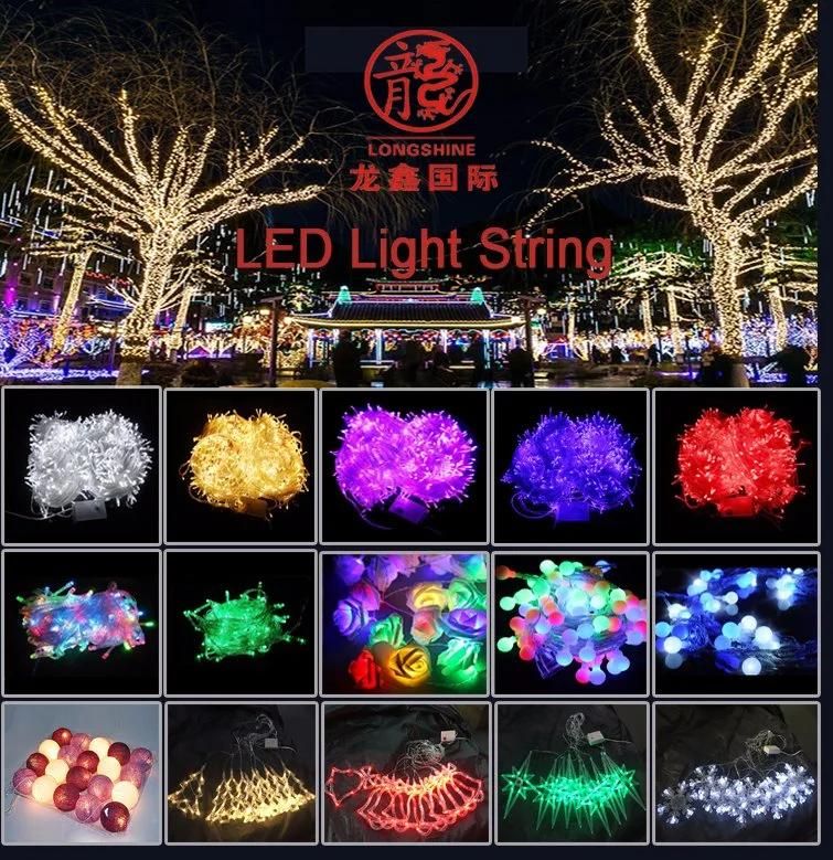 Outdoor Waterproof IP65 Rubber Wire Curtain Lcicle Fairy Lights for Christmas Patio Decoration