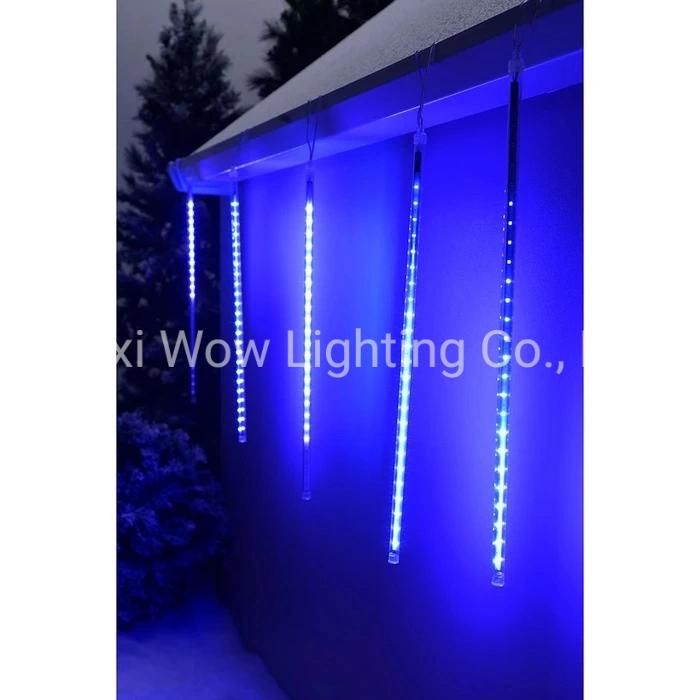 Drop Snowing Snowfall/Meteor Shower Tube with 150-LED 50 Cm Set of 5 - Bright Blue Christmas Lights