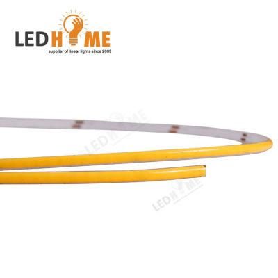 12V 24V Mini 3mm Width No Dots COB Strip Light Cuttable Strip Tape Light Home TV Back Light Decoration